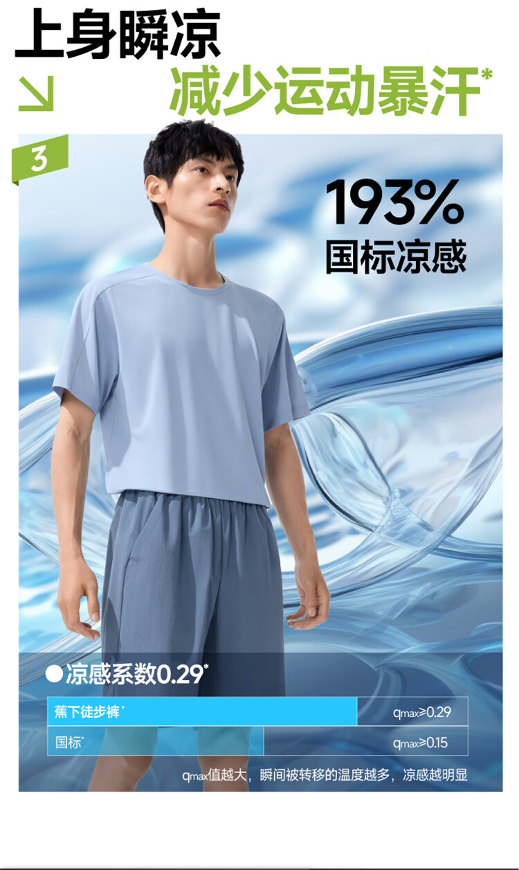 Beneunder Men's Shorts, Sports Pants for Summer, Breathable Quick-Dry Five-Point Pants, Casual Trousers HI908 Nordic Gray XL 9