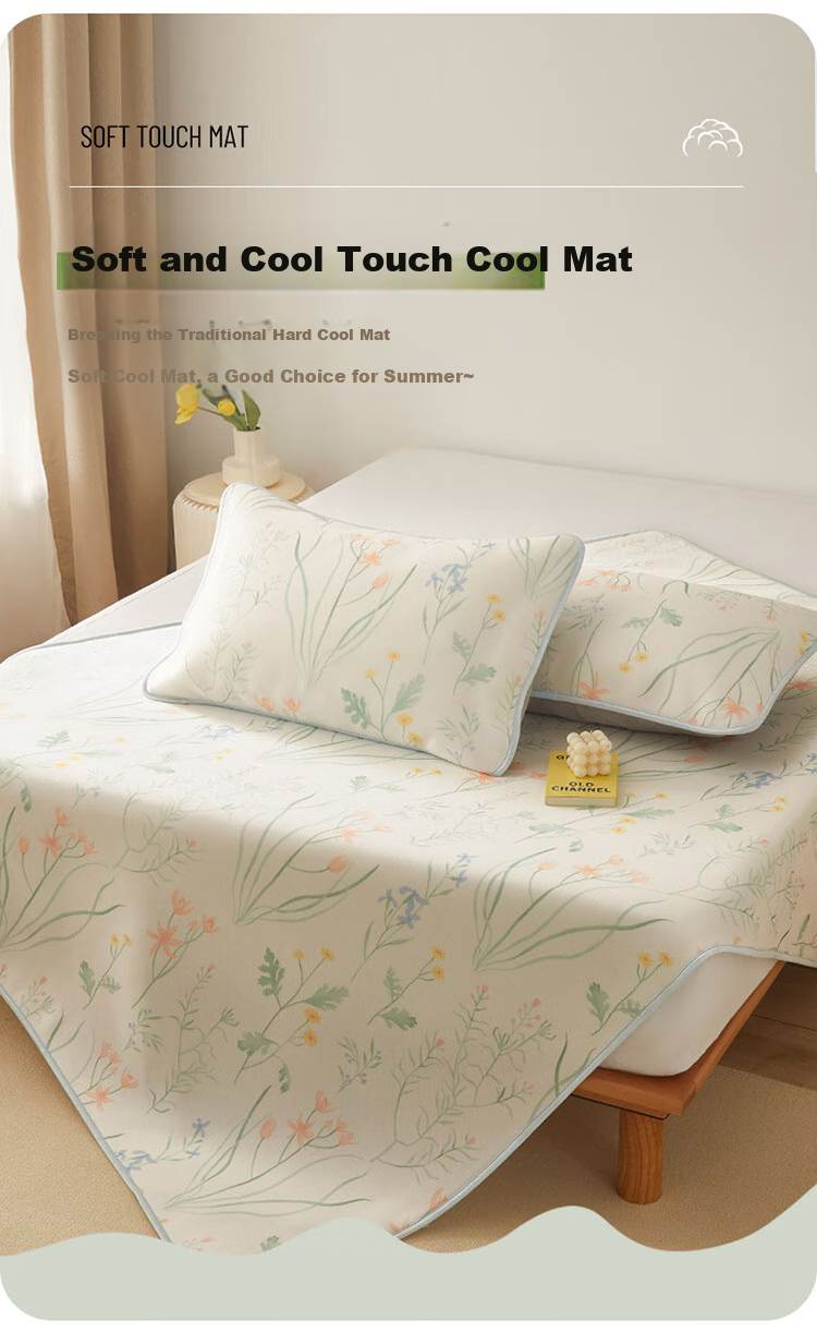 Dohia Class A Washable Soft Cooling Mat, Summer Double-Size Mat Set of Three Pieces, 1.8x2 Meters [Machine Washable, Foldable] 4