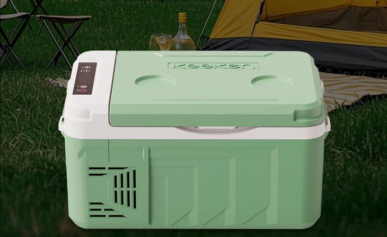 QIXUAN Compressor Refrigerator, 10L Capacity, Suitable for Car And Home Use, Freezing And Refrigeration, for Dormitory, Office, Outdoor, Quick-Freezing Mini Fridge 1