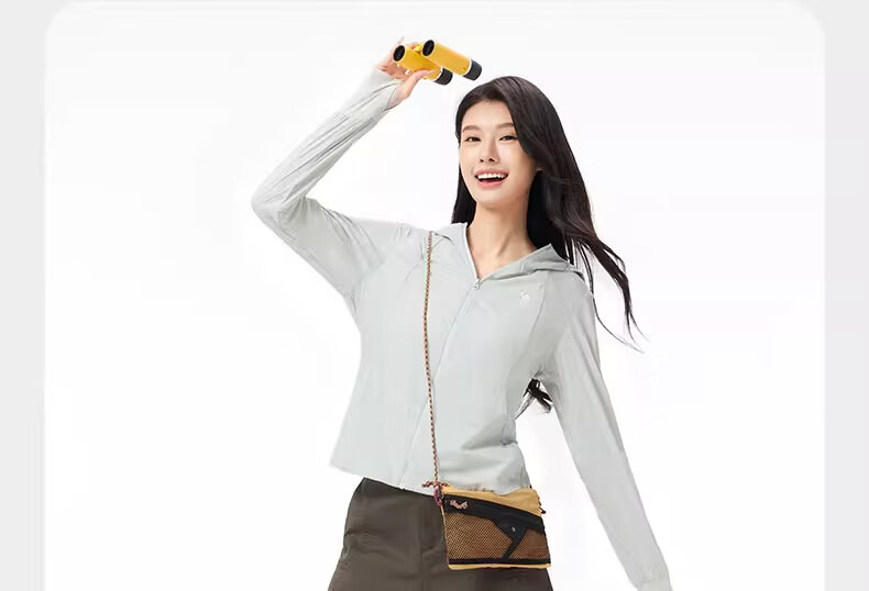 CAMEL Outdoor Original Yarn Sun Protection Jacket Cloud Feel Slim Breathable Sun Protection Coat A25BATG111 S 15