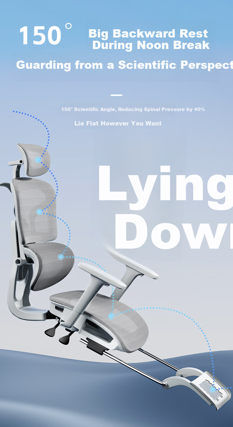 LIANFENG Ergonomic Office Chair for Home Use, Comfortable for Long Sitting, Reclining, Suitable for Students, Computer Work, Back Support, Gaming Chair 16