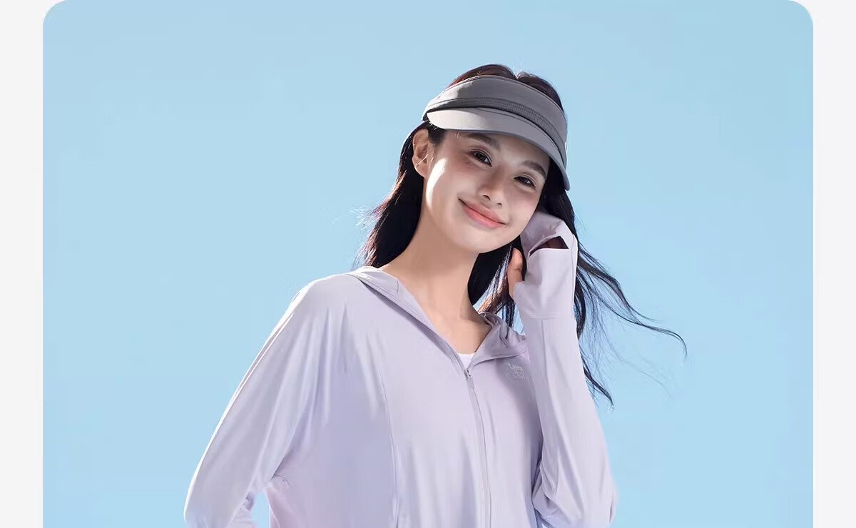CAMEL Women's Original Yarn Sun Protection Clothing, Loose-Fitting Hooded Heat-Resistant Quick-Dry Breathable Cool-Touch Sun Protection Garment A25BAVV107 2XL 23