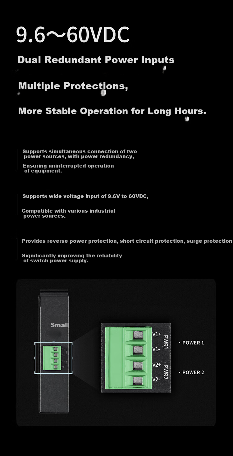 MERCURY Industrial-Grade Switch, 8-Port 100Mbps Steel Shell, Supports DIN Rail, Enterprise/municipal Network Splitter, Hub, Switch MIS108 4