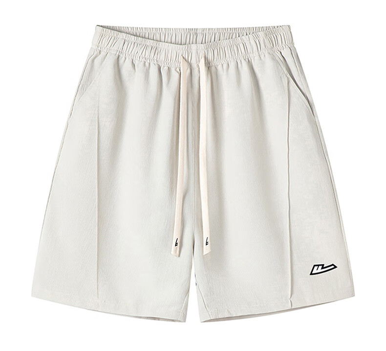 Huili Shorts, Summer Men's Ice Silk Five-Point Pants, Breathable Loose Trousers, Quick-Dry Casual Basketball Shorts, Black, Size L 11