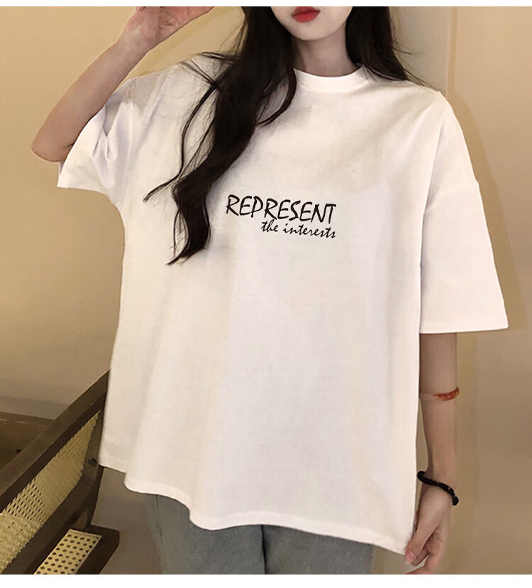 TonLion 2025 Summer Women's Crew Neck Back Graphic Short Sleeve T-Shirt 11