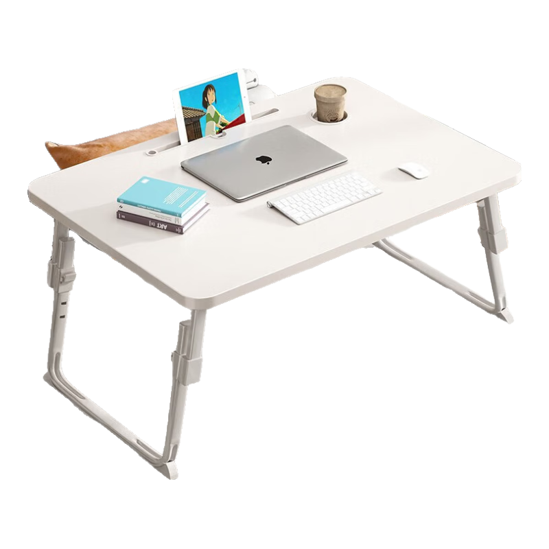 Quanpinwu Foldable Adjustable Bed Laptop Desk, Small Table for Student Dormitory, Large Lazy Desk for Home Use