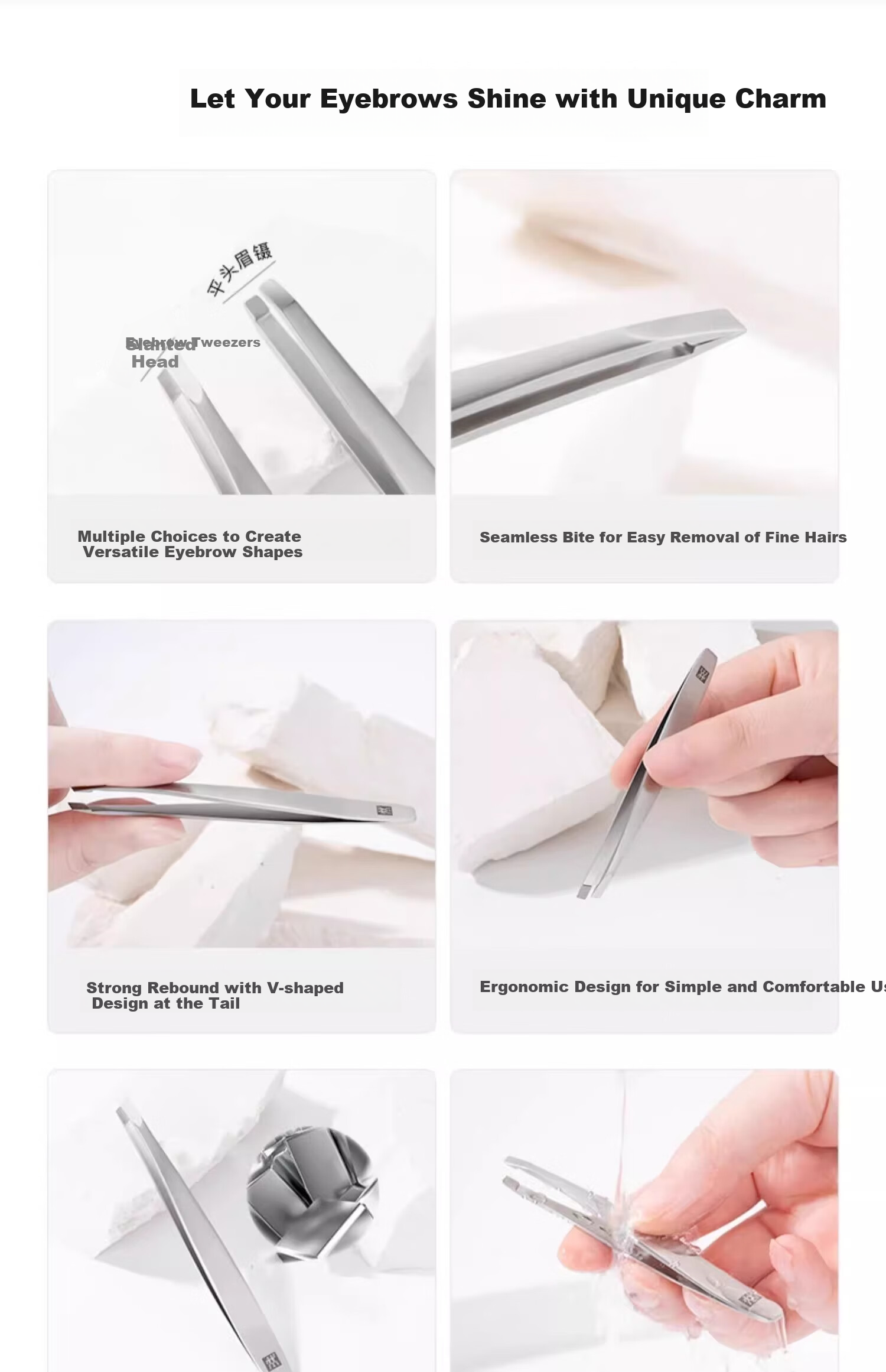 ZWILLING Tweezers, Eyebrow Pluckers, Beard Trimmers, Hair Removal Tools, Eyebrow And Beard Grooming, Birthday Gifts 4