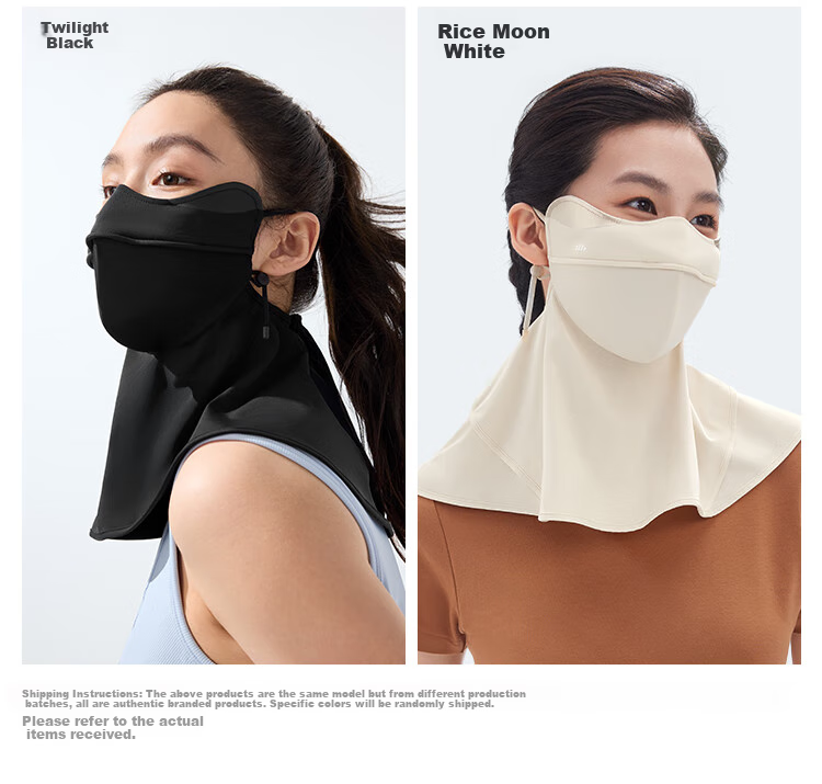 Beneunder Full Face Sun Protection Mask for Women, Neck Guard UV Protection Face Mask in Gray Lotus Pink AL342 14