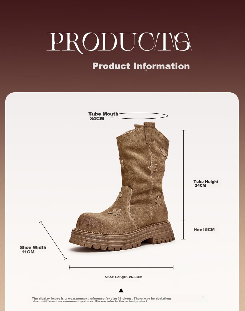 TEENMIX Women's Fleece-Lined Distressed Classic Fashion Versatile Boots Comfortable Women's Shoes 5