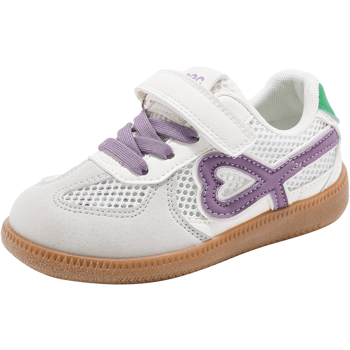 ABC KIDS Kids Summer Breathable Mesh Shoes Children's Sports Shoes Girls Soft Sole Dad Shoes 3263 White/Purple Green Size 27