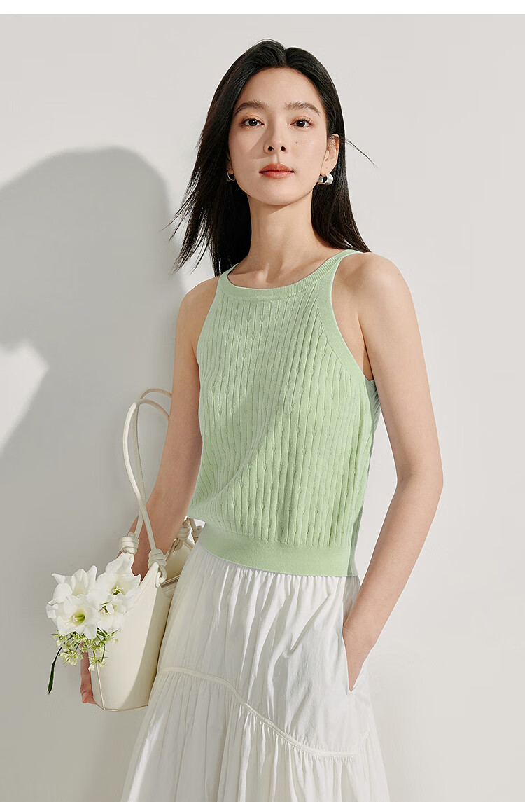 Inman Lightweight Cool Knit Vest Small Camisole 2025 Summer New Women's Layered Slim Top Lotus Pink S 27