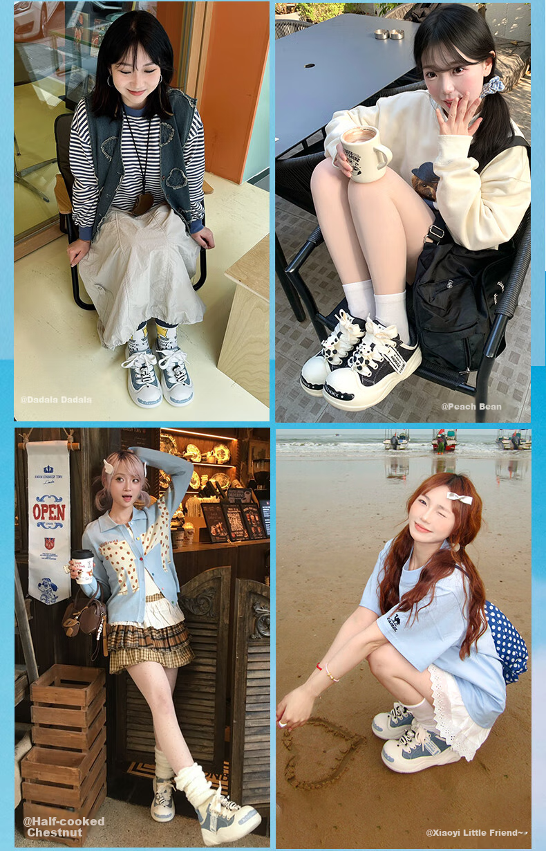 TEENMIX Women's Sneakers, Same Style As in Shopping Malls, Chuachuan Farm Series Casual Shoes for Women, New Style 3