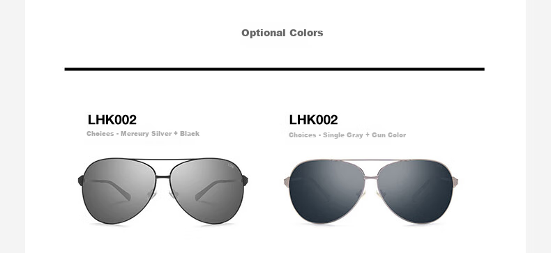 LOHO Classic Aviator Sunglasses, Polarized Sunglasses, Fishing And Driving-Specific, Sun Protection, Gift for Men, LHK002 13