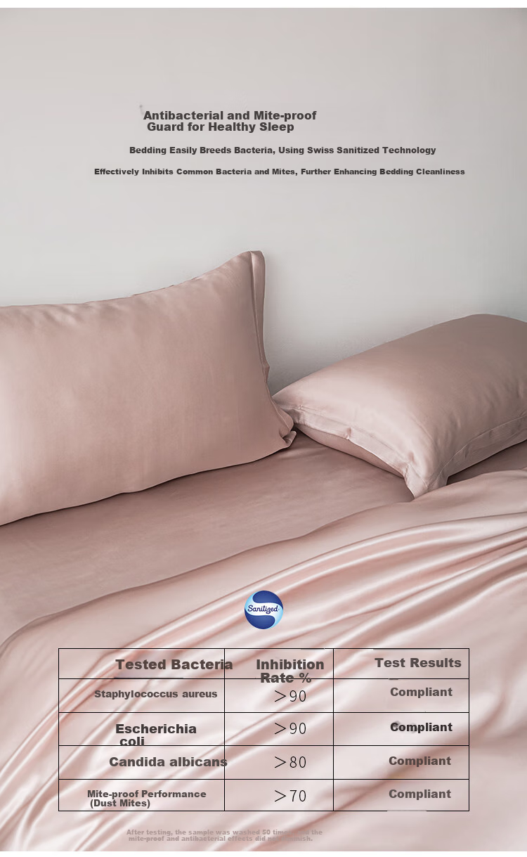 Silk Empress Premium 6A Mulberry Silk 4-Piece Bedding Set 100% Mulberry Silk Bed Linen 200x230cm [Elegant Pink] 4