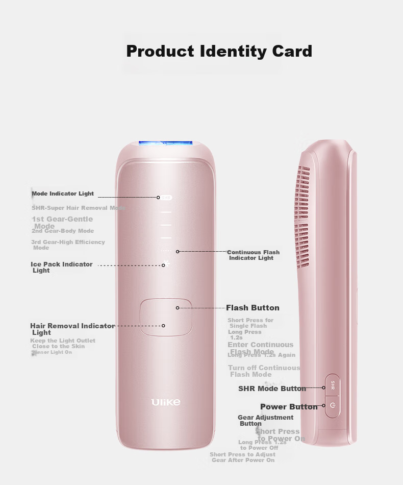 Ulike Air4 Sapphire Ice Point Hair Removal Device, Beard Trimmer, Shaver, Beauty Instrument, Birthday Gift, Present for Girlfriend 27