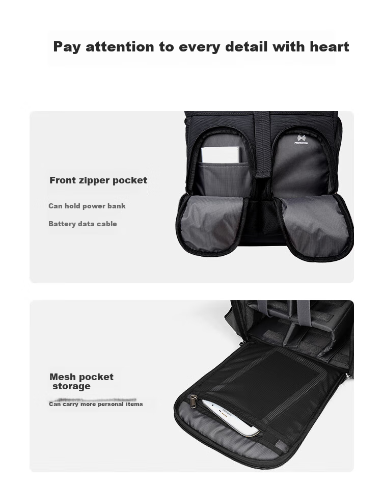 Pulewei Camera Backpack, Multifunctional Professional DSLR Photography Bag, Outdoor Hiking Large Capacity Portable Multifunctional Lens Backpack 13