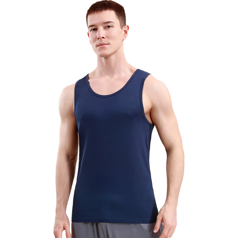 CHERISH LIFE Men's Tank Top Undershirt, Sleeveless Vest, Elastic, Skin-Friendly, Breathable
