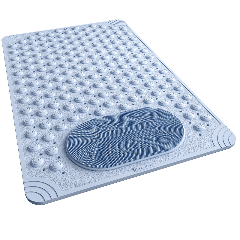 Ruien Bathroom Non-Slip Mat, Shower Room Bathing TPE Mat, Anti-Fall Floor Mat for Children And Elderly, Bathroom Massage Foot Pad