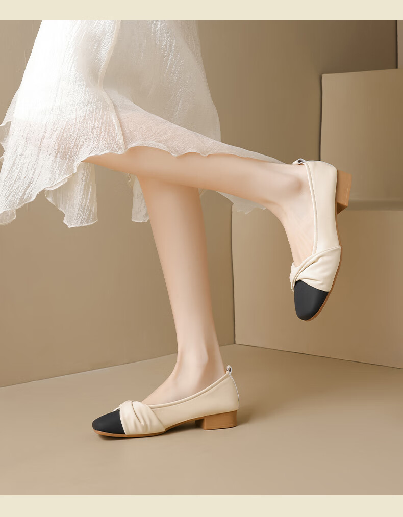 DAPHNE Women's Low-Cut Flats, 2026 New Summer Style, Soft-Soled Ballet Flats, French Mary Jane Slip-On Mom Shoes 9