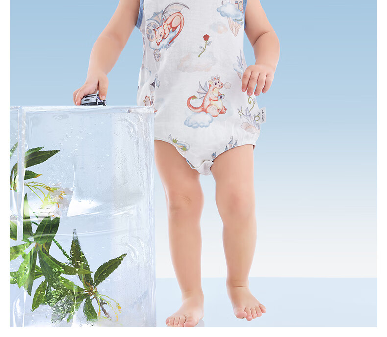 Beitaisi Mint Baby Clothes Summer Thin Romper Newborn Infant Boys And Girls Vest Bodysuit 5