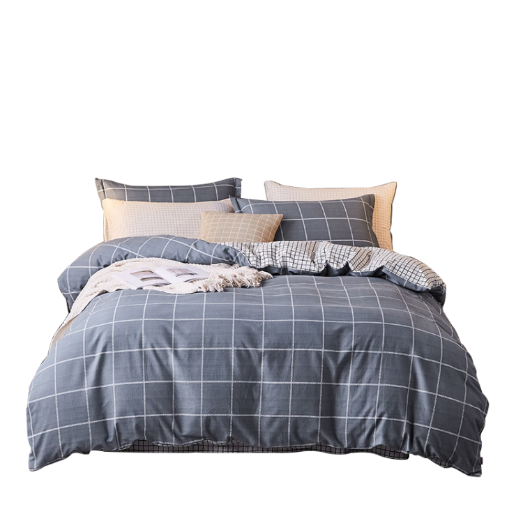 BEYOND Home Textile Bedding Set, Four-Piece Pure Cotton Duvet Cover And Bed Sheet, 100% Cotton Bedding Set, All-Cotton Quilt Cover, for 1.5-Meter Bed, Home Furnishing Store