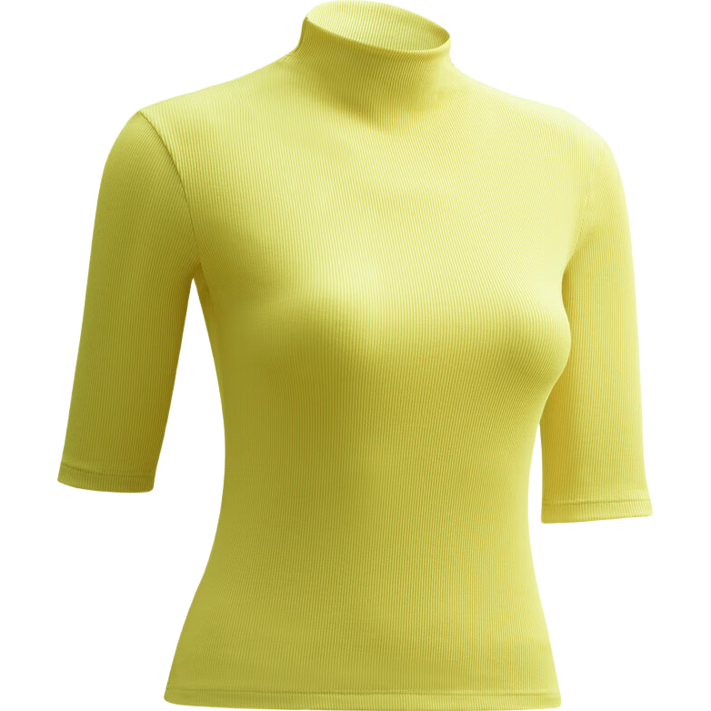 Jianyun Modal Cotton Turtleneck Base Layer Women's Thin Short-Sleeve Slim-Fit Undershirt, Suitable for Layering Or Wearing As Outerwear