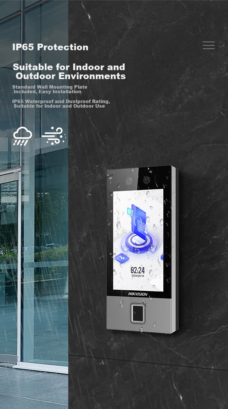HIKVISION Facial Recognition Access Control System All-In Machine for Corporate Office Attendance, Face Recognition And Fingerprint Time Clock D19 PLUS 11