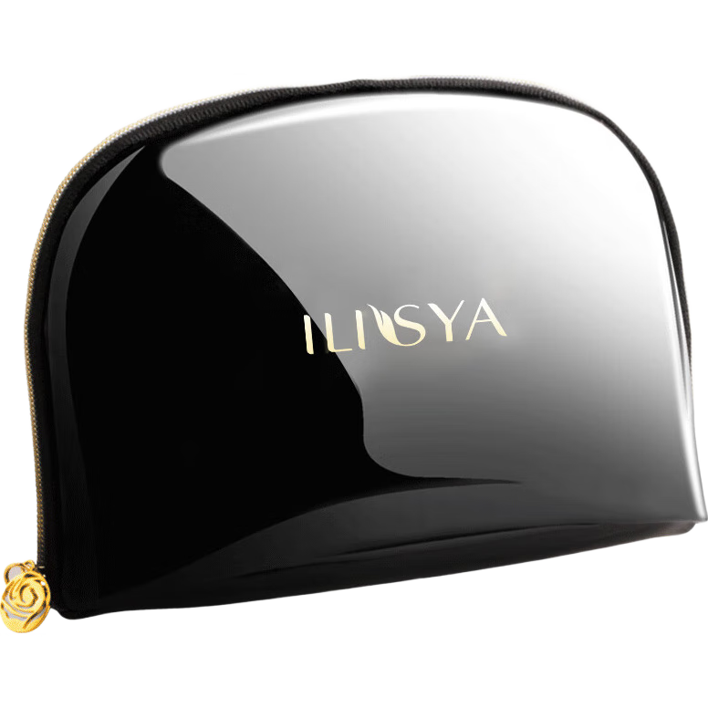 ILISYA Black Makeup Bag Cosmetic Tool Storage Bag Black Makeup Bag 1 Piece