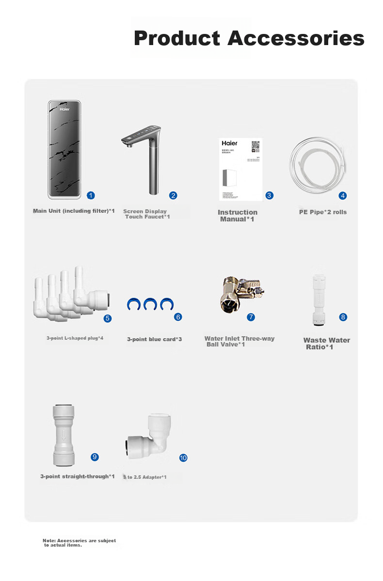 Haier Water Purifier Fresh Active Water Pro+, Instant 1400G, 6-Year Reverse Osmosis RO Membrane, Antibacterial Filter Cartridge, Touch Control Faucet, Dual Outlet, Kitchen-Specific Under-Counter Direct Drinking Water Purification Machine for Mothers And Babies R883 13