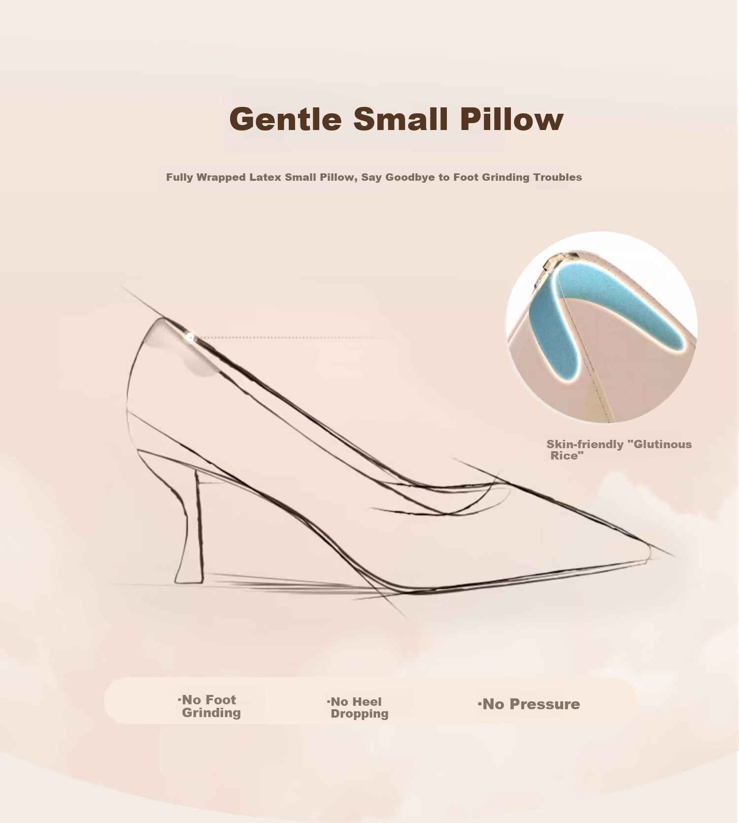 COMELY Lambskin High Heels for Women, Spring And Summer New Style, Pointed Toe Professional Shoes, Thin High Heels, Shallow Mouth Pumps, Beige, Size 38 5
