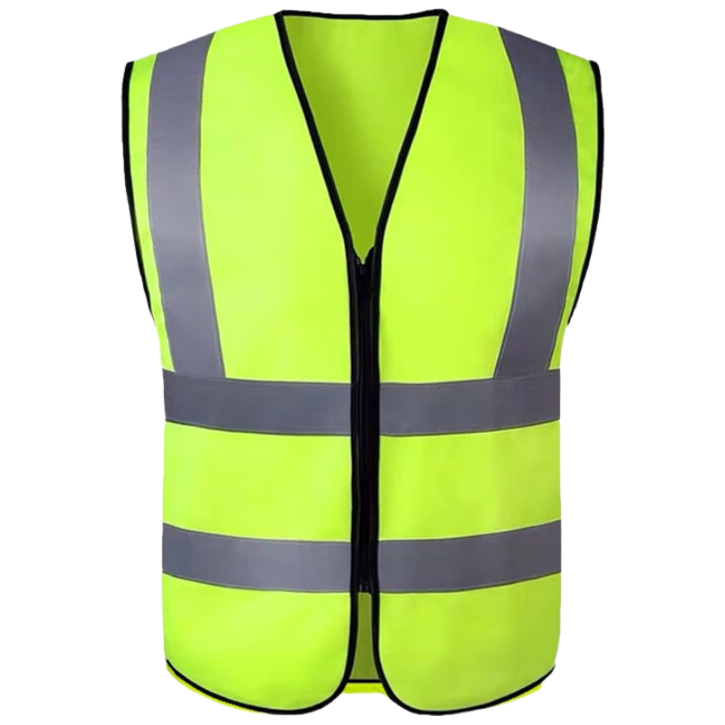 Baige Reflective Vest Safety Jacket Reflective Workwear Sanitation Construction Traffic Safety Zipper CW281923
