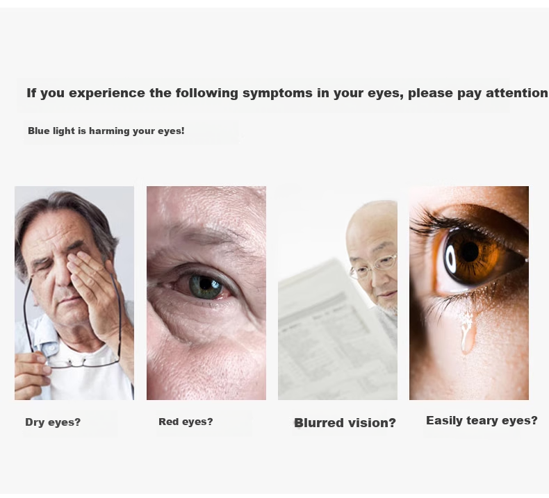 GOGOSOON Large Face Semi-Rimless Reading Glasses for Men, High Definition Ultra-Light Eye Protection Anti-Blue Light Fashionable Presbyopic Glasses for Middle-Aged And Elderly High-End Wome 4