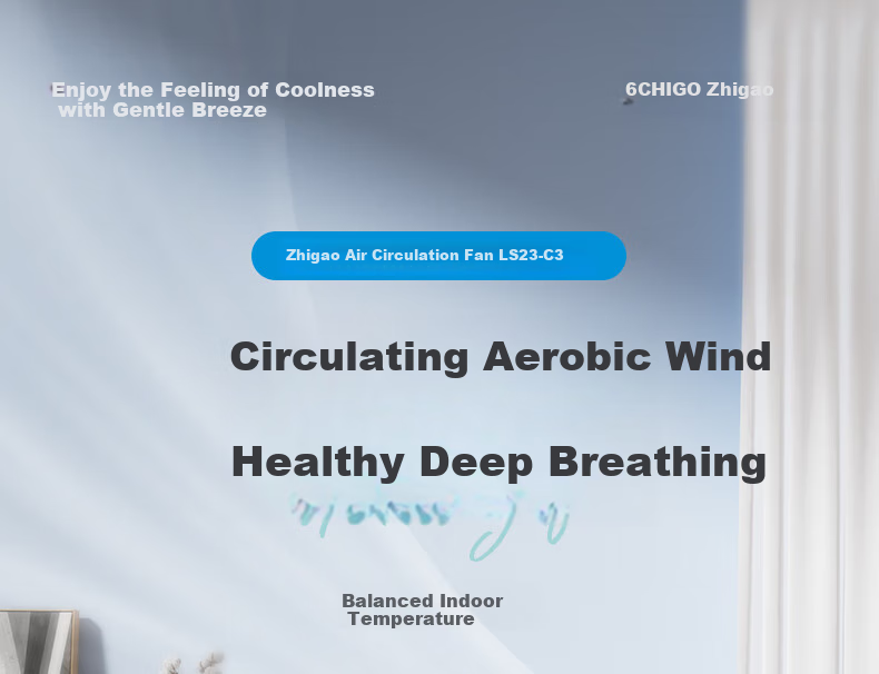 CHIGO Air Circulation Fan, Electric Fan for Home Use, Floor Fan, Energy-Saving, Quiet Operation, High Air Volume, Detachable And Washable, Automatic Oscillation, Dual-Use for Table And Floor, Upgraded Heightened Desig 1