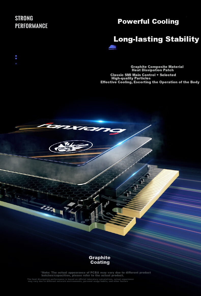 FANXIANG 500GB SSD Solid State Drive M.2 Interface NVMe Protocol PCIe 4.0 Read Speed 7300MB/s 2230 Size Gaming Handheld Expansion S730 4