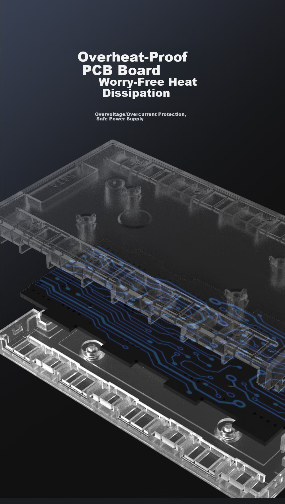 ID-COOLING (Kuren) ARGB Fan Hub, 8 Groups of Fans with Color-Changing Synchronization, PWM Speed Control, SATA Power Supply, ARGB Light Control Expansion Adapter HA-08 7