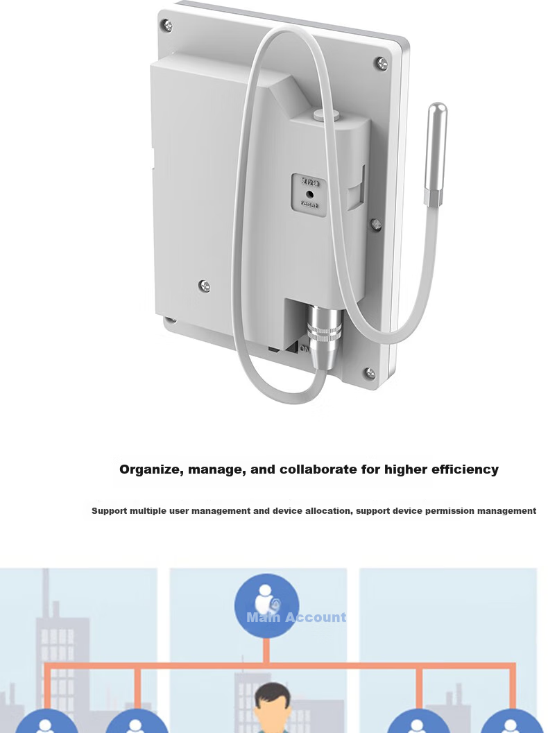 Elitech RCW-800W Remote Temperature Monitoring Alarm for Server Rooms, WiFi Connected Industrial Warehouse Temperature And Humidity Meter 6