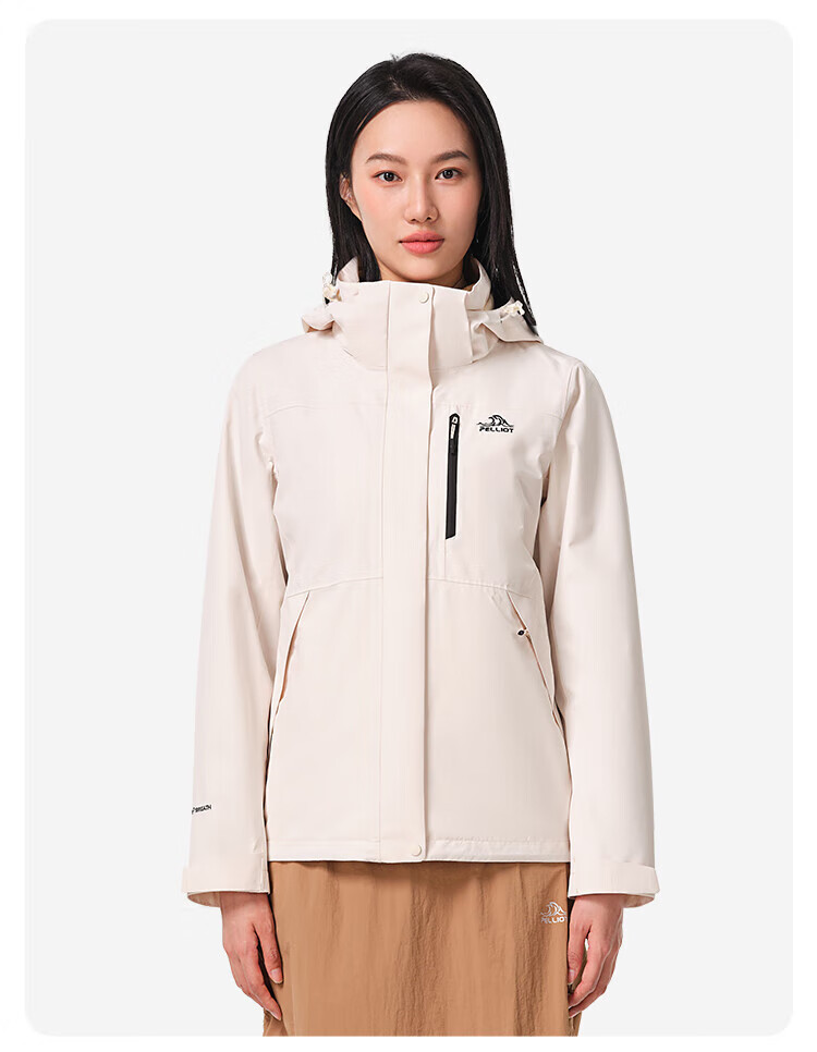 Pelliot [Zhao Lusi Same Style] Shan Ye 2.0 Three-In Men's Outdoor Windproof And Waterproof Jacket 12340106 13
