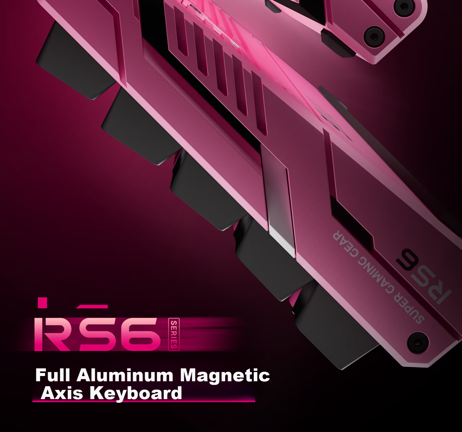 ATKRS6+ Magnetic Axis Keyboard RT Custom Mechanical Gaming Keyboard Wired Hot-Swappable Office Aluminum 68-Key RS6+ White Warrior Snow Blade Switch 3