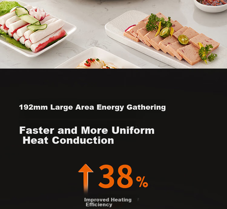 Joyoung Household 5L Large Capacity Electric Hot Pot And Steamer, Upper Steaming Lower Cooking Detachable Design, Specialized Hot Pot, Multifunctional Electric Cooking Pot HG50-G525S with Steamer Basket 13