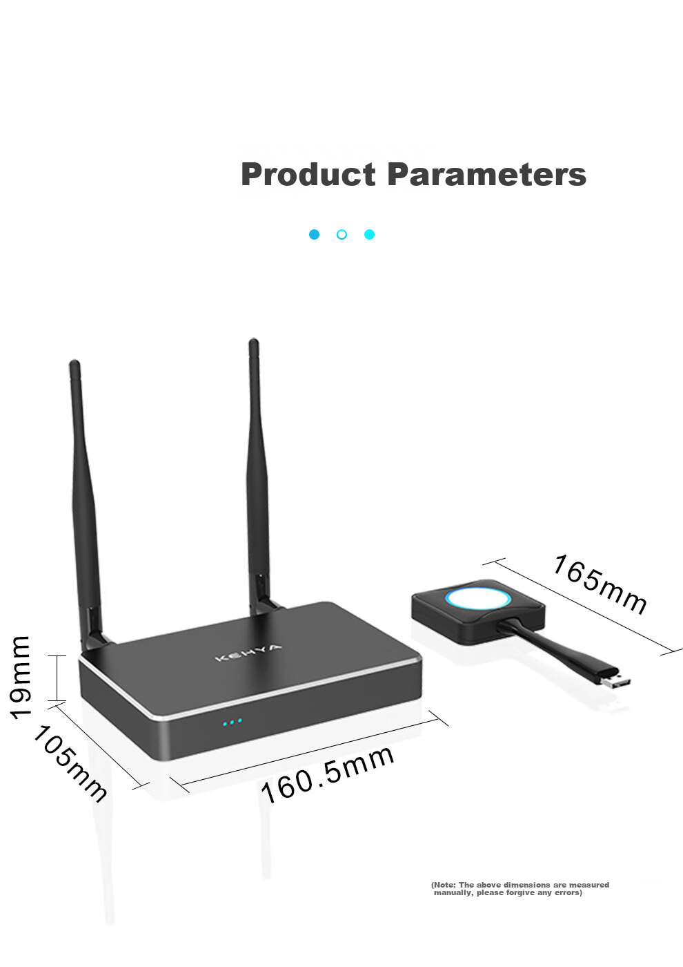 Keya Computer Wireless Screen Mirroring Device, HDMI High-Definition Transmitter, Conference Office USB Laptop Mobile Phone Tablet Screen Mirroring TV Projector Monitor T2800 9