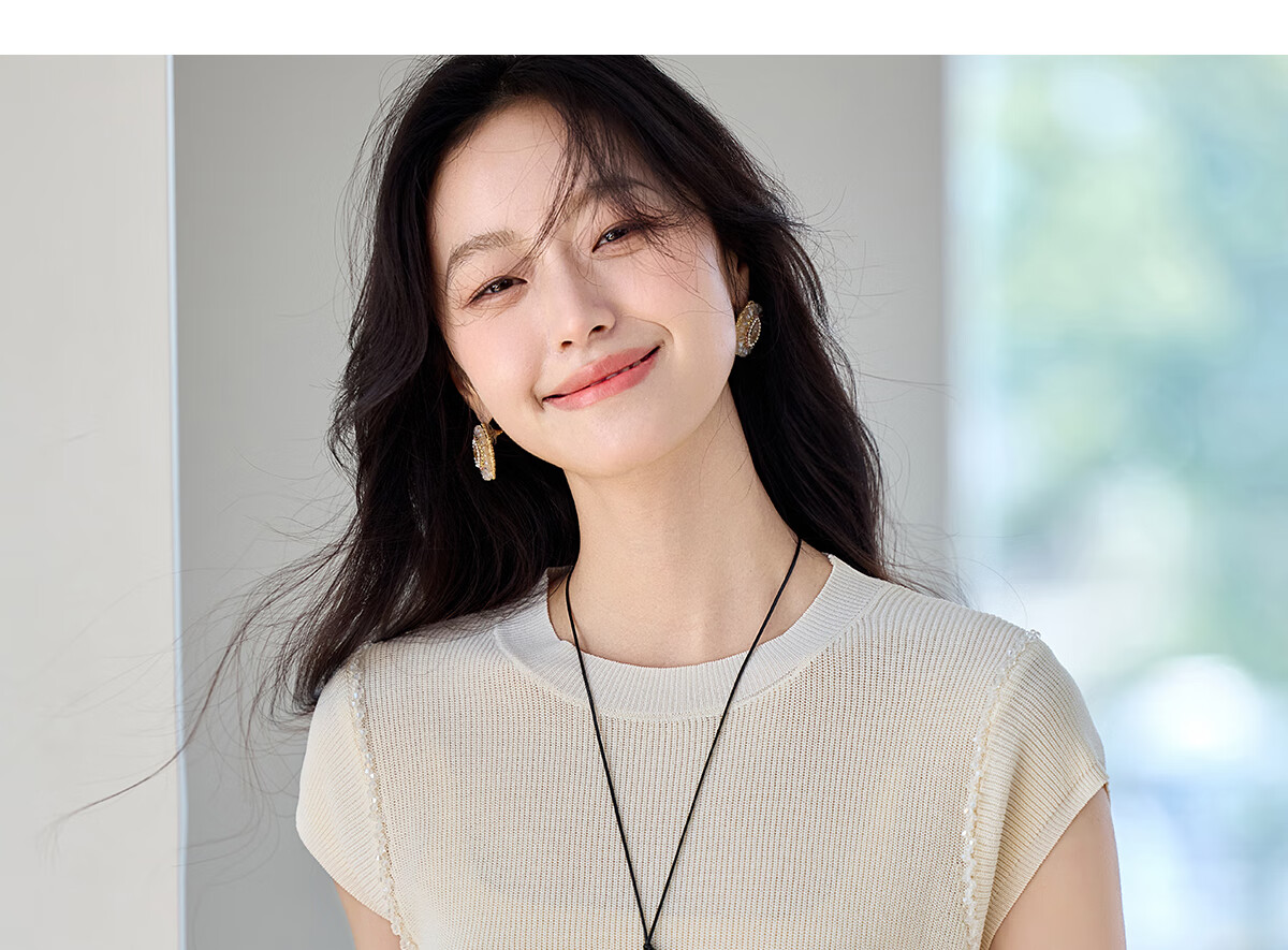 PinCai Women's Summer Solid Color Short-Sleeve Knitted T-Shirt, Distinctive Base Layer Top P52T077 13