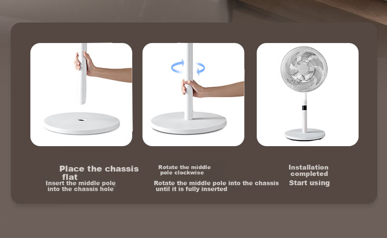 AIRMATE Electric Fan, Home Soft Wind Floor Fan, Desktop Small Fan, High Air Volume, Voice Control, Remote Control, Energy-Saving, Oscillating, Dormitory Seven-Blade Quiet Standing Fan FS35-SR106 18
