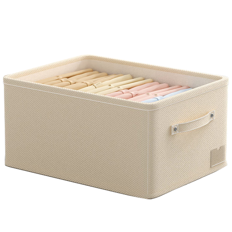 Jiabangshu Fabric Storage Box Home Drawer Wardrobe Clothes Divider Organizer 46L 2-Pack