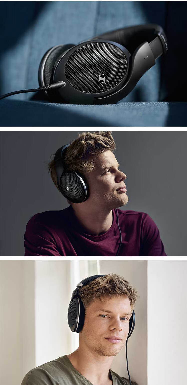 Sennheiser HD550 Wired Headphones, Open-Back HiFi Headphones, Over-Ear High-Fidelity Music And Gaming Headphones, Gift 12