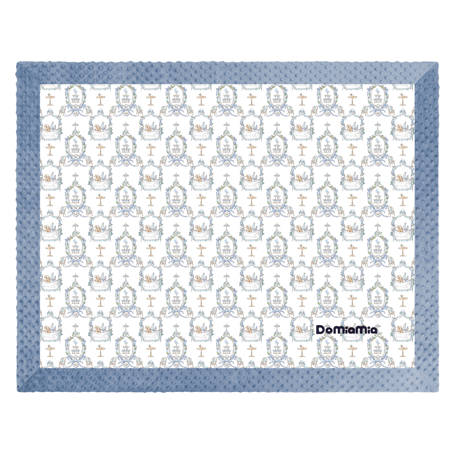 DOMIAMIA Bean Blanket, Baby Quilt, Bean Throw, Infant Comforter, Children's Blanket, Double-Layered Fleece Blanket, 110×140 Cm
