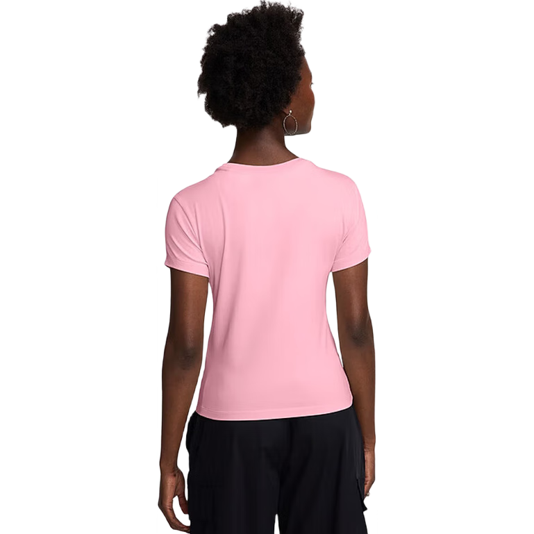 NIKE Spring And Summer Women's Short-Sleeve Round Neck T-Shirt, Sports Casual, Fitted Top FV5509-690 Red/pink, M