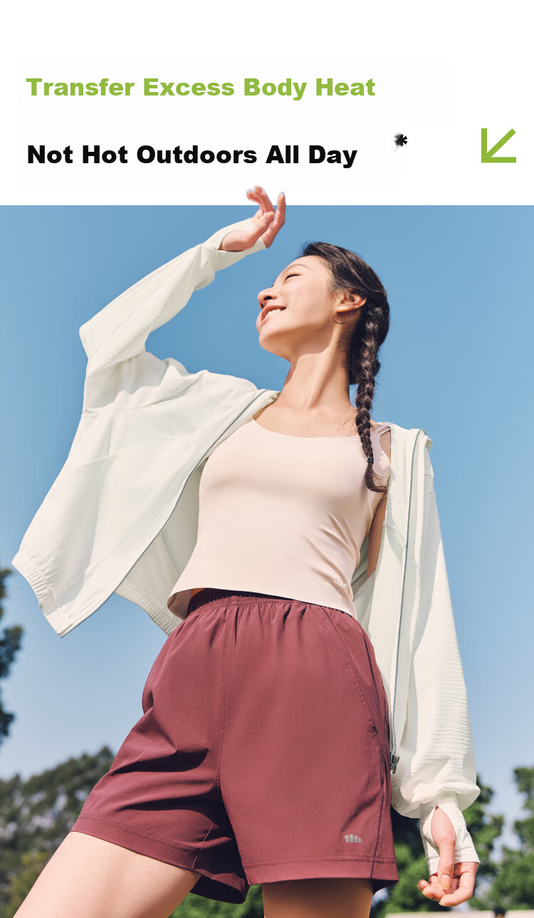 Beneunder Women's Sun Protection Clothing, Summer Cool-Feeling Quick-Dry Sun Protection Garment, Outdoor Sports UV-Resistant Jacket AL825 9