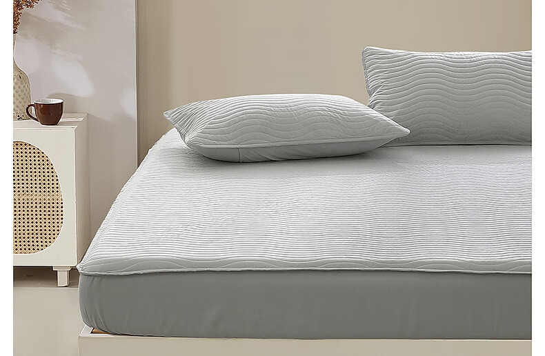 Bailisi Shuixing Jiafang Brand Fitted Sheet Pad, 10% Soybean Fitted Sheet, Antibacterial, Dirt-Proof, Waterproof, for Family Double Bed 2