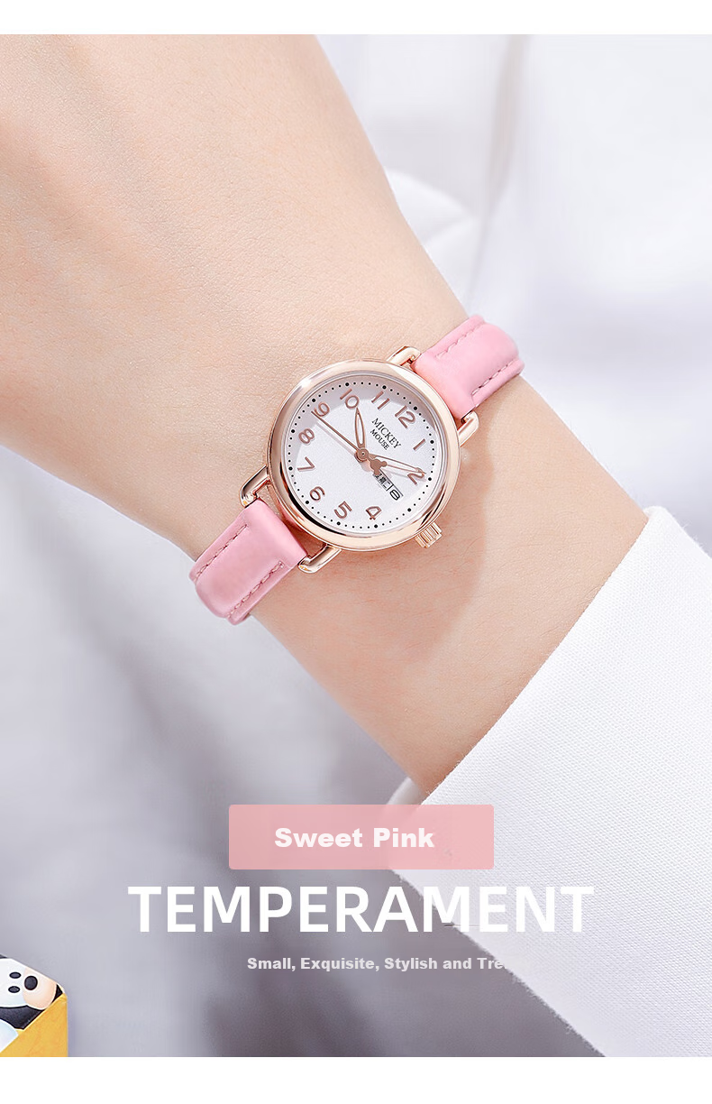 Disney Watch for Female Students, Ladies, Middle School Girls, High School Students, Female Exam Takers, Birthday Gifts, Waterproof Watch for Junior And Senior High School Students 5