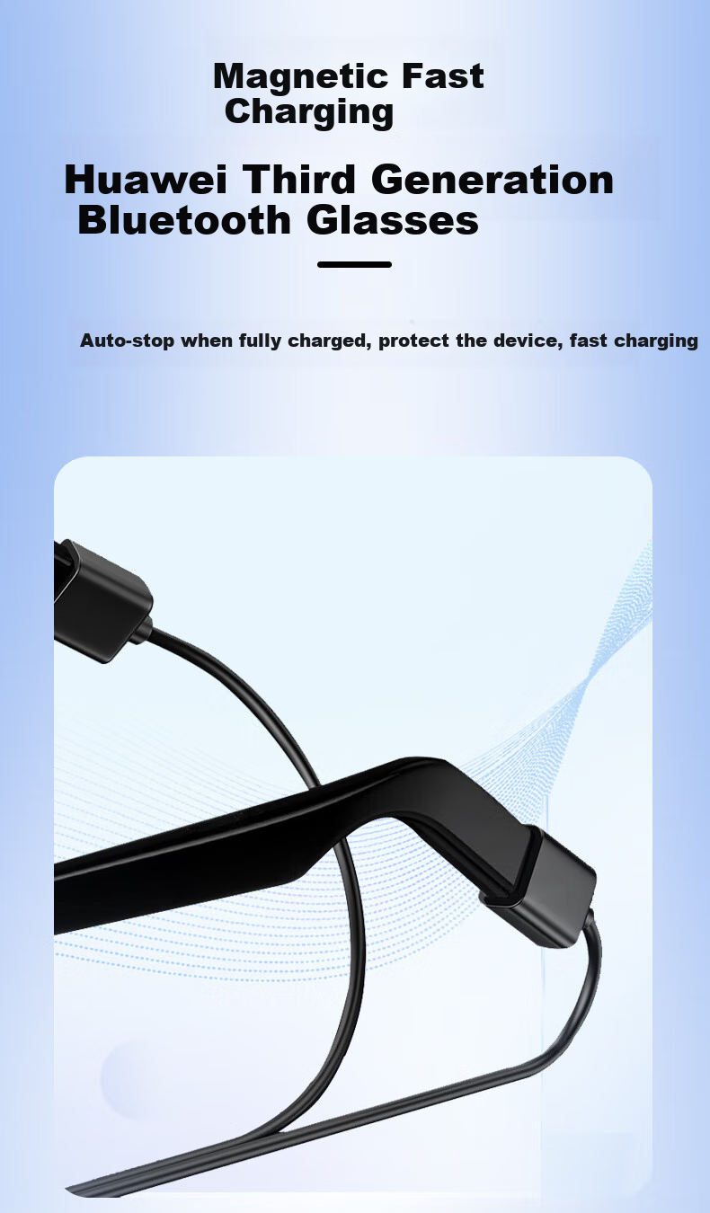 Masentek Magnetic Charging Cable EVI-CG010 Compatible with Huawei Smart Glasses 3rd Generation, Bluetooth Glasses Automatic Magnetic Charging Accessory 3